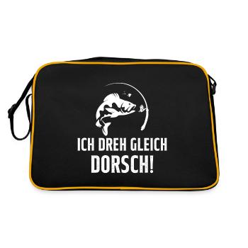 Je Suis Sur Le Point De Tourner La Morue Pêcheur - Sac Retro - noir/or - Dos