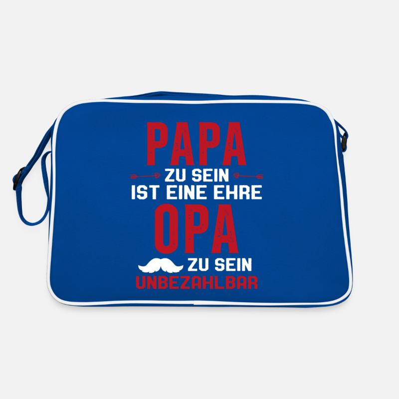 être papa est un honneur être papy n'a pas de prix Sac Retro