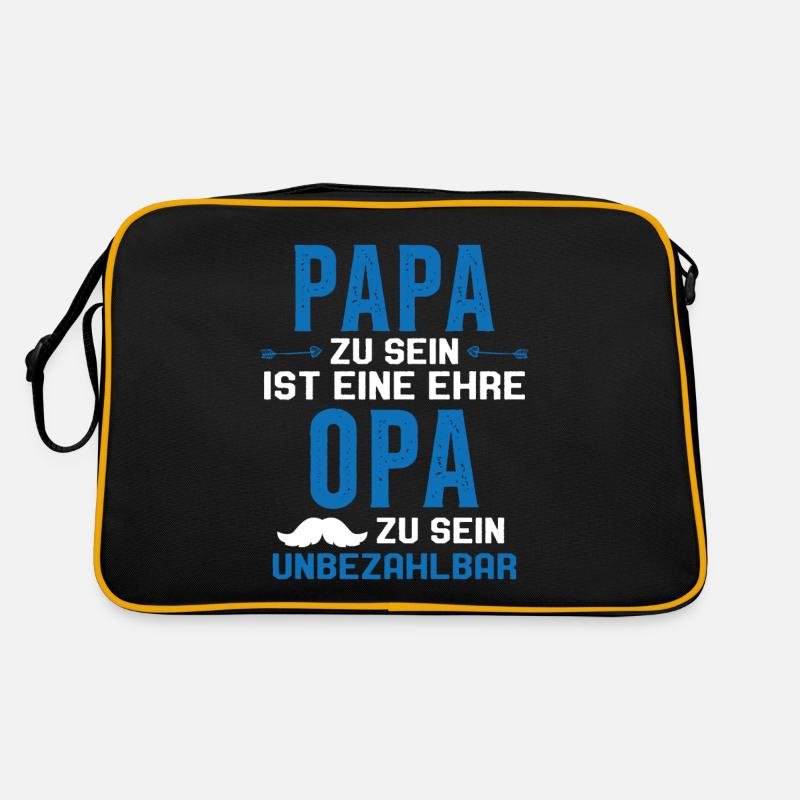 être papa est un honneur être papy n'a pas de prix Sac Retro