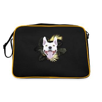 Golden Dog Bull Terrier - Sac Retro - noir/or - Dos