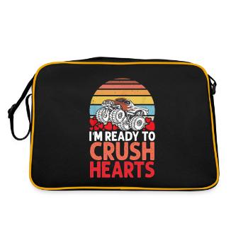 I'm Ready To Crush Hearts Monster Truck - Sac Retro - noir/or - Dos