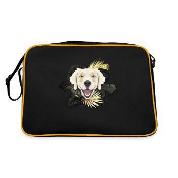 Golden Dog Golden Retriever - Sac Retro - noir/or - Dos