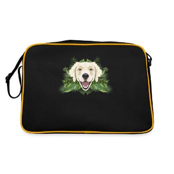 Tropical Golden Retriever - Retro Bag - black/gold - Back