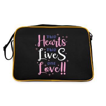 Deux cœurs, Deux vies, Un seul amour - Sac Retro - noir/or - Dos