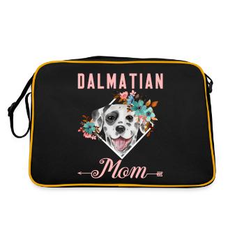 Dog Lovers Puppy Mignon Dalmatian Mom - Sac Retro - noir/or - Dos