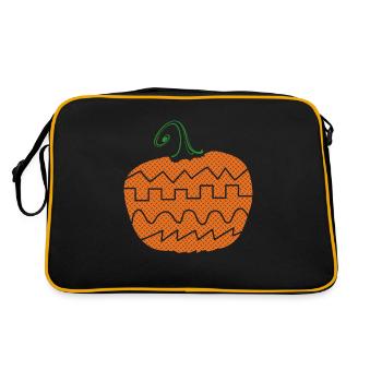 Synthesizer Pumpkin Halloween Synth - Retro Bag - black/gold - Back