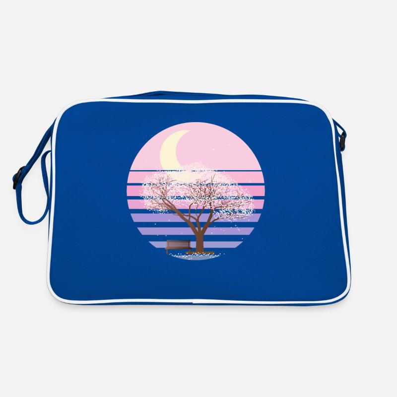 Cherry Blossom Japanese Pastel Goth Moon Retro Bag