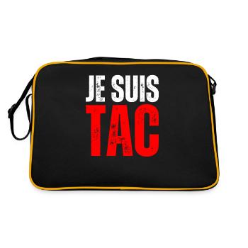 Je Suis TAC - TIC TAC Duo Drôle Cadeau 2 Personnes - Sac Retro - noir/or - Dos