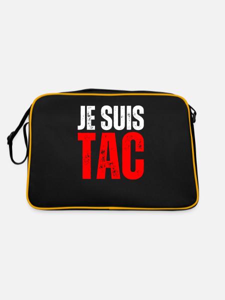 Je Suis TAC - TIC TAC Duo Drôle Cadeau 2 Personnes - Sac Retro - noir/or - Dos