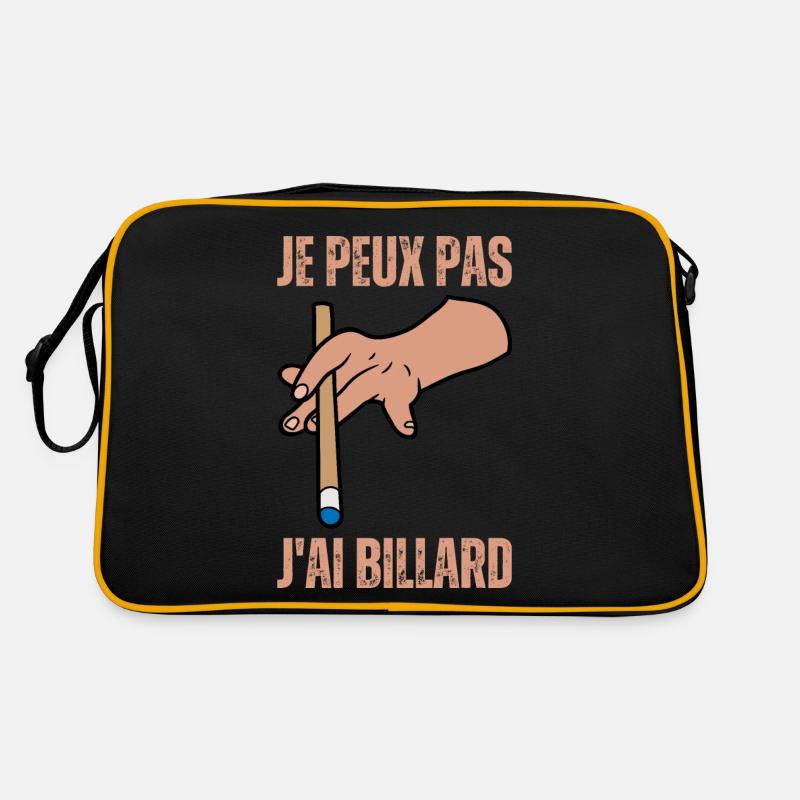 J'Peux Pas J'ai Billard Boules Snooker 8 Ball Pool Sac Retro