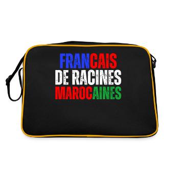 Francais De Racines Marocaines Franco Marocain - Sac Retro - noir/or - Dos