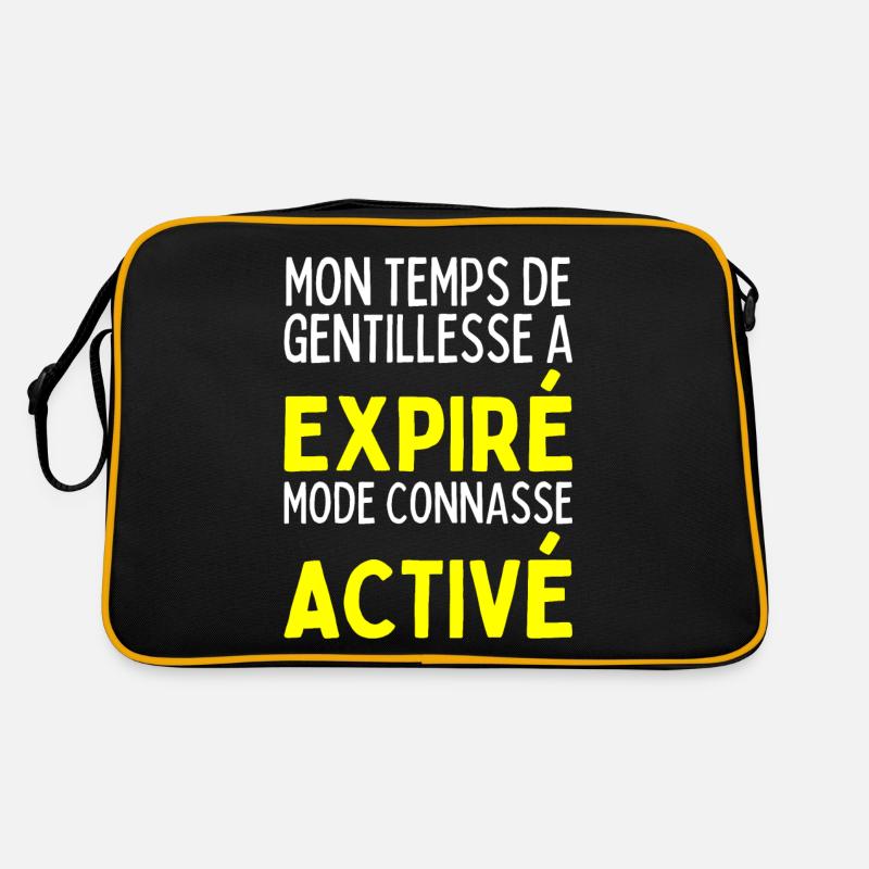 Temps De Gentillesse A Expiré Mode Conasse Activé Sac Retro