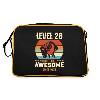 Niveau 28 complete 1995 Cadeau d'anniversaire - Sac Retro - noir/or - Dos