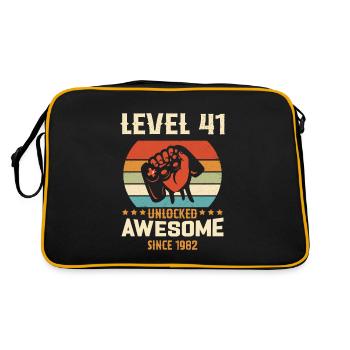 Level 41 complete 1982 Birthday Gift - Retro Bag - black/gold - Back