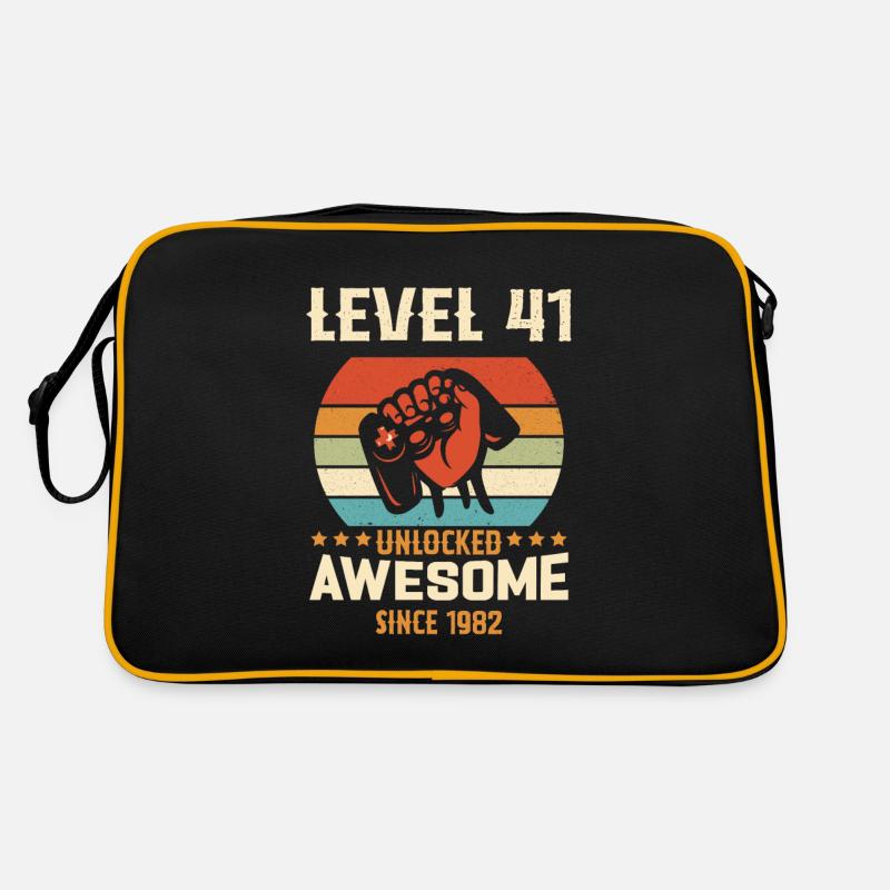 Level 41 komplettes Geburtstagsgeschenk von 1982 Retro Tasche