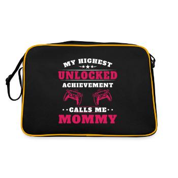Mon plus haut accomplissement m'appelle mamie - Sac Retro - noir/or - Dos