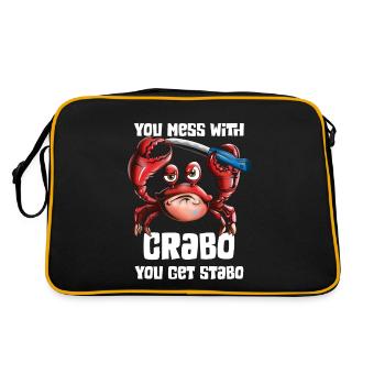 Crabs Crabs Crustaceans Zodiac sign Crab - Retro Bag - black/gold - Back