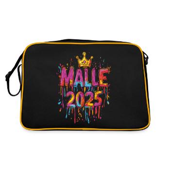 Malle 2025 - Sac Retro - noir/or - Dos
