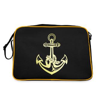 Anchor Gold Harbour - Sac Retro - noir/or - Dos