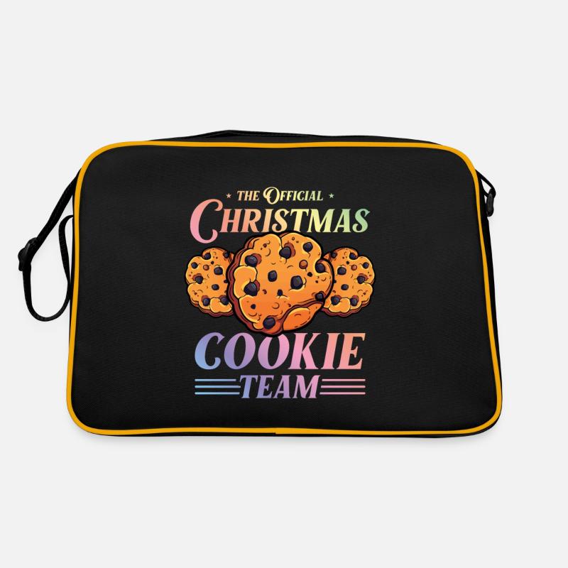 Christmas Cookies Baking Colorful Retro Bag