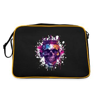 King Skull Crown Royal - Retro Bag - black/gold - Back