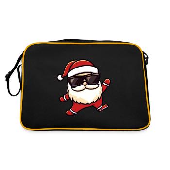 Drôle de fête Père Noël - Sac Retro - noir/or - Dos