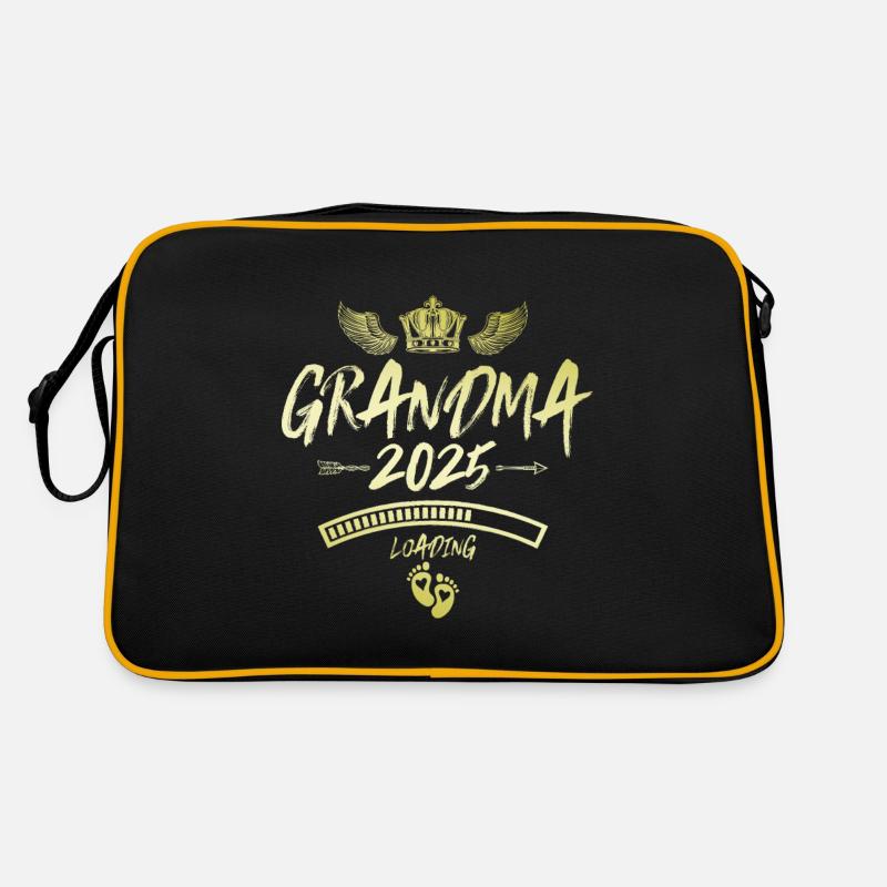 Oma 2025 Loading Grandma Spruch Retro Tasche