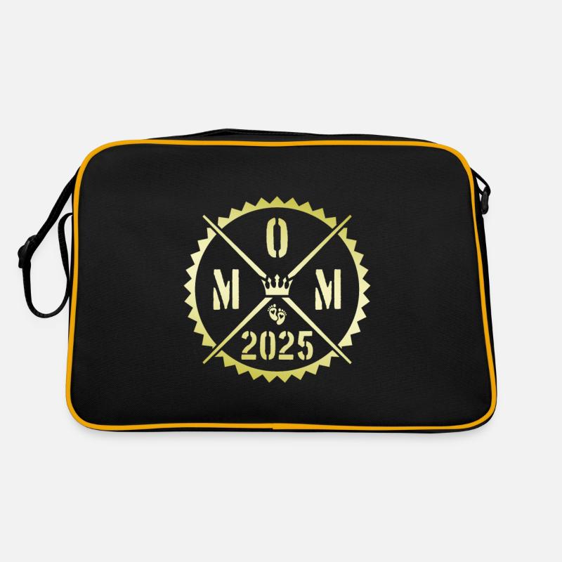 Mom 2025 Mutterschaft Mama Spruch Retro Tasche