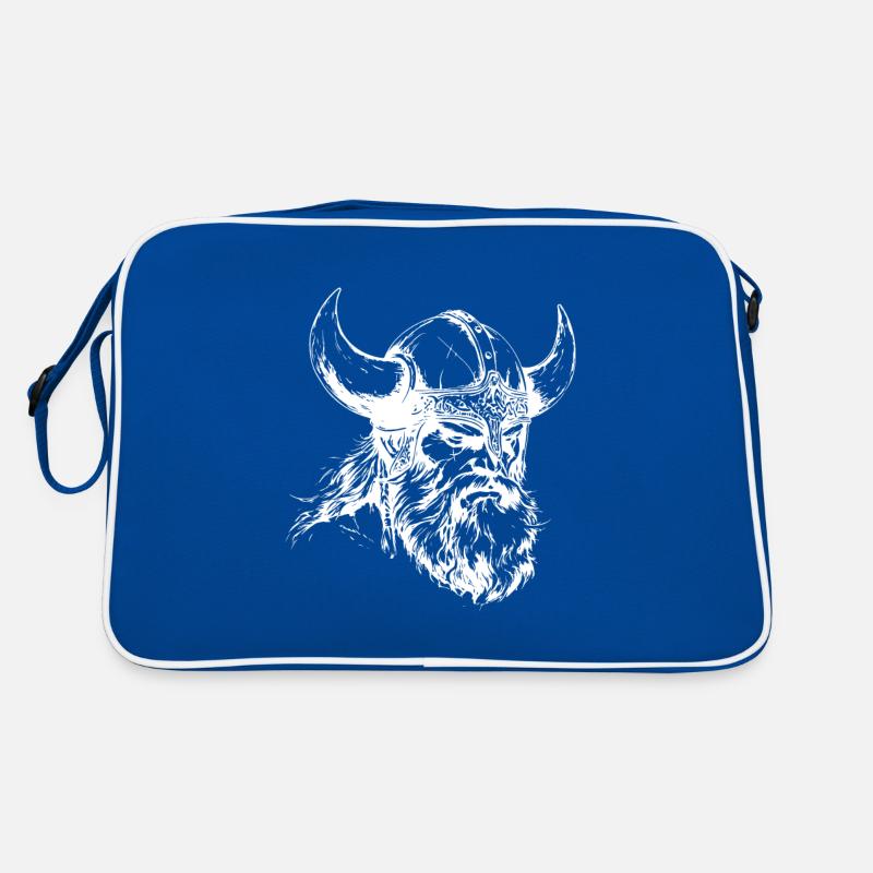 Viking Warrior Head Retro Bag