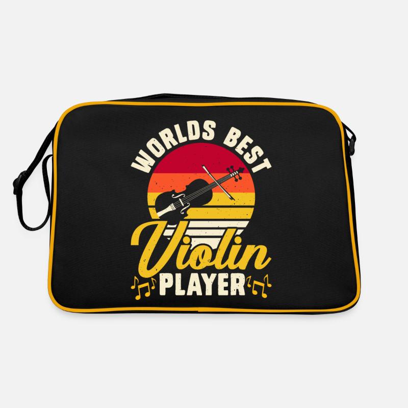 Worlds Best Violin Player - Retro Bag - black/gold