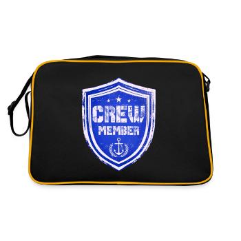 Crew Member - Retro Bag - black/gold - Back