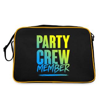 Party Crew - Retro Bag - black/gold - Back