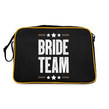 Bride Team - Retro Bag - black/gold - Back