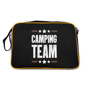 Camping Team - Retro Tasche - Schwarz/Gold - Hinten