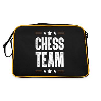 Chess Team - Retro Tasche - Schwarz/Gold - Hinten
