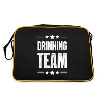 Drinking Team - Retro Bag - black/gold - Back