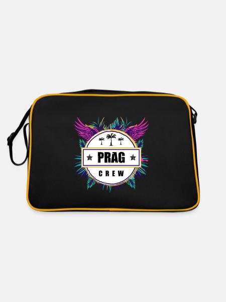 Prague Crew Tropical - Sac Retro - noir/or - Dos