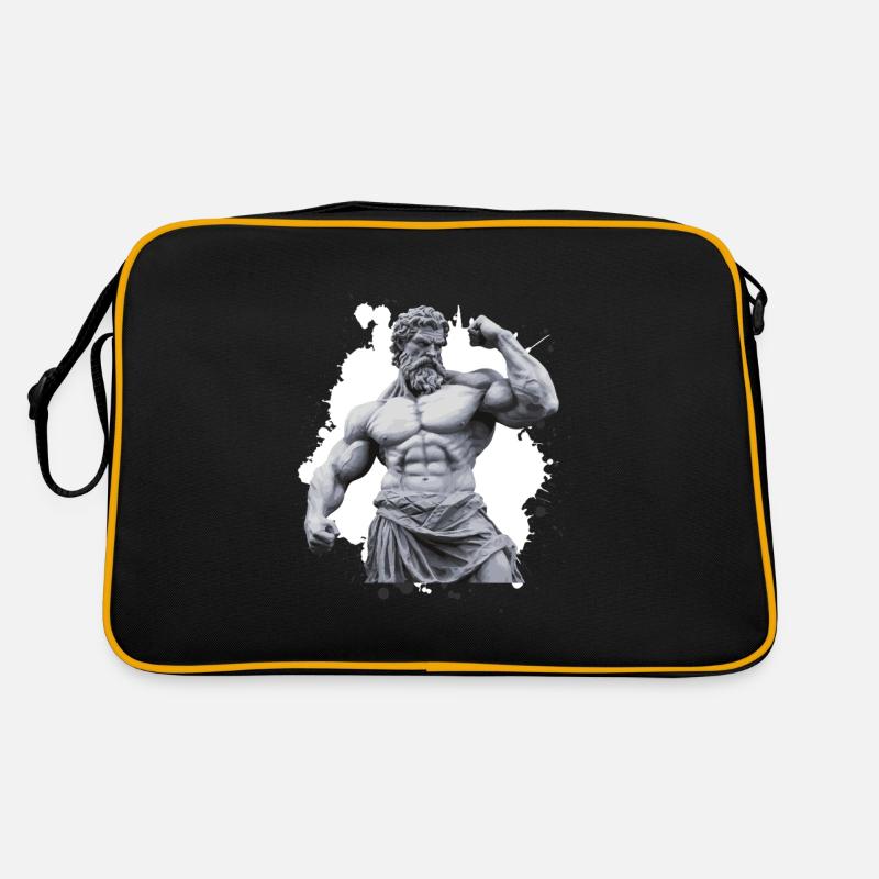 Greek Warrior Bodybuilding Gym Retro Tasche