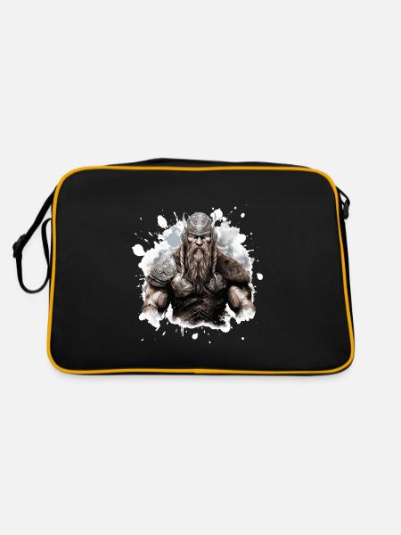 Viking Oding Muscles Bodybuilding - Retro Bag - black/gold - Back