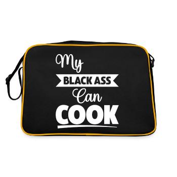 Mon cul noir sait cuisiner - Sac Retro - noir/or - Dos