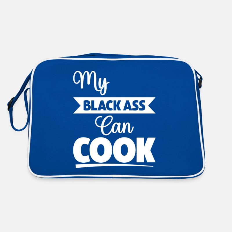 Mein schwarzer Arsch kann kochen Retro Tasche