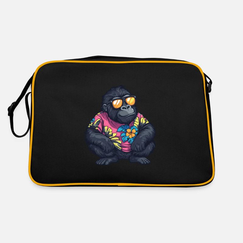 Gorilla Comic Lustig Sommer Retro Tasche