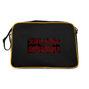 alerta FIXED2rr3ddederr - Retro Tasche - Schwarz/Gold - Hinten