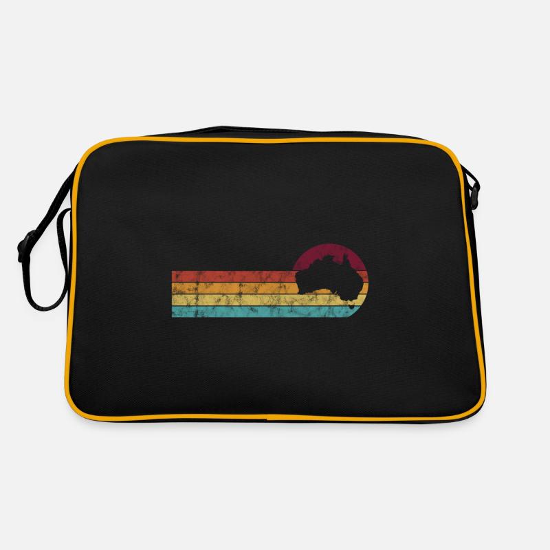 Australia Continent Retro Outback Gift Map Retro Bag