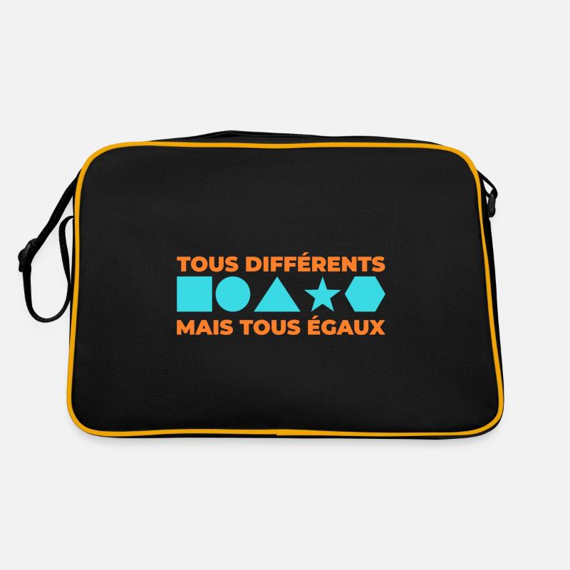 Tous différents mais tous égaux Sac Retro