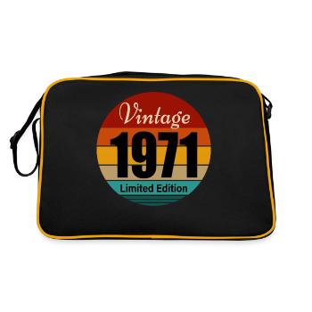 vintage 1971 - Retro Bag - black/gold - Back