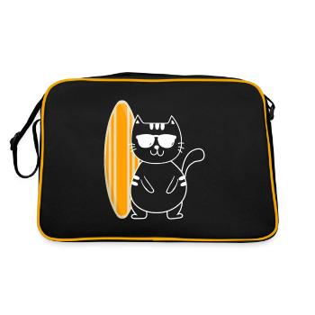 Surfing Surfer Surfer - Retro Bag - black/gold - Back
