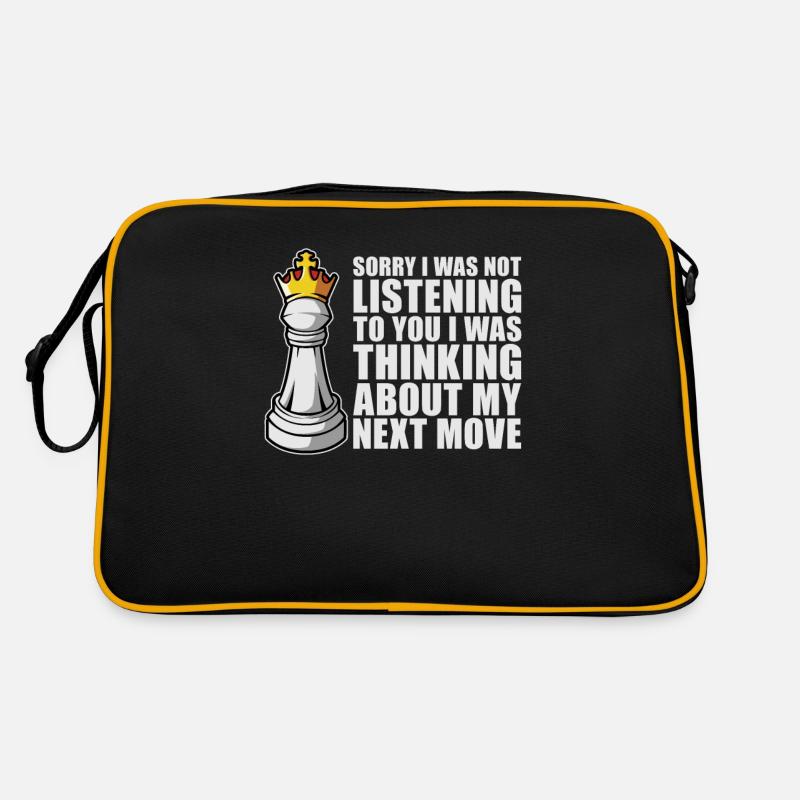 Schach Schachfigur Retro Tasche