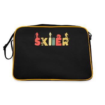 Ski rétro Ski Vintage Skis - Sac Retro - noir/or - Dos