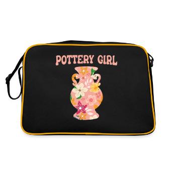 Faire de la poterie - Sac Retro - noir/or - Dos